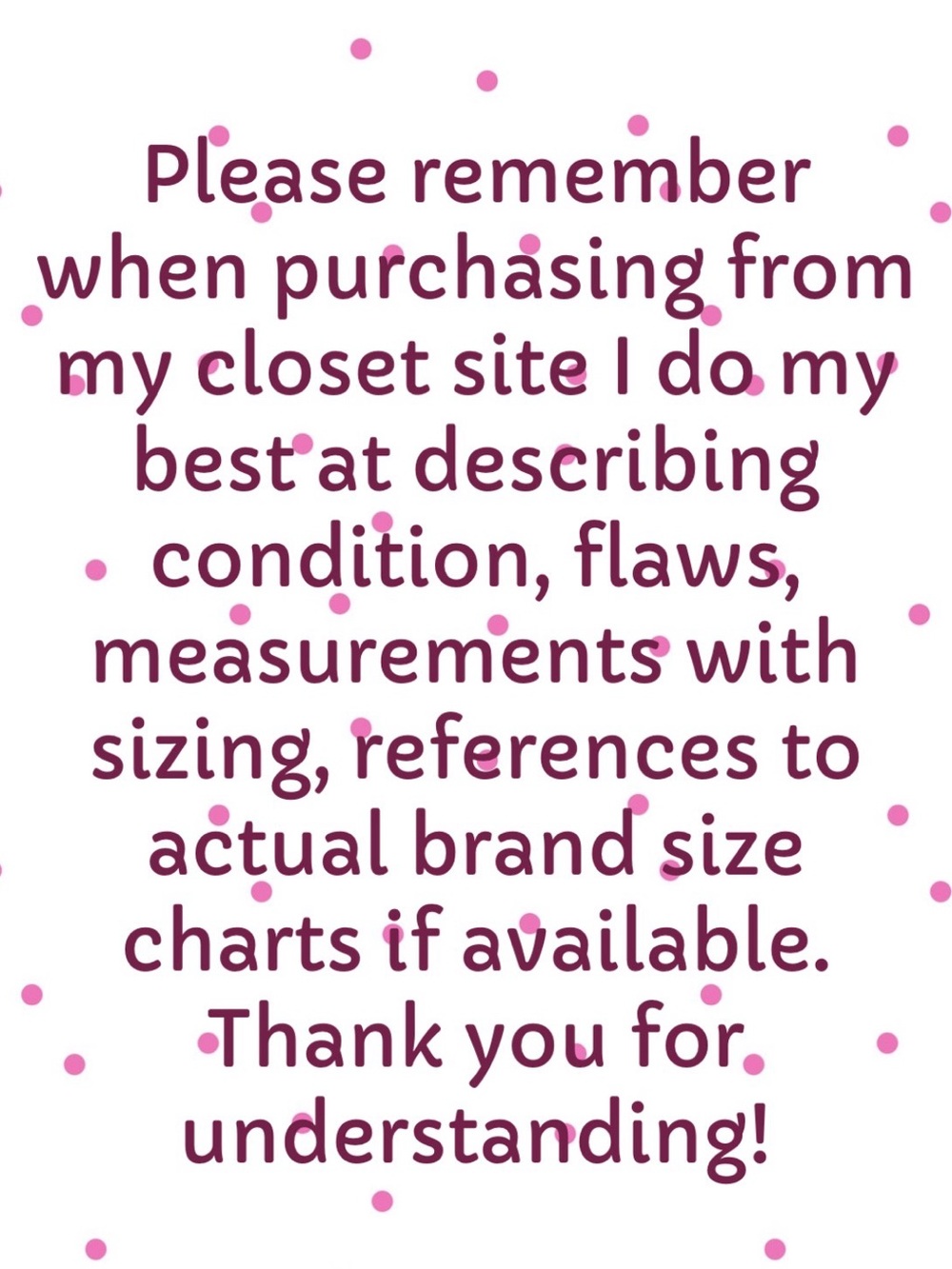 Shopping 🛒 My Closet Info, Etc…